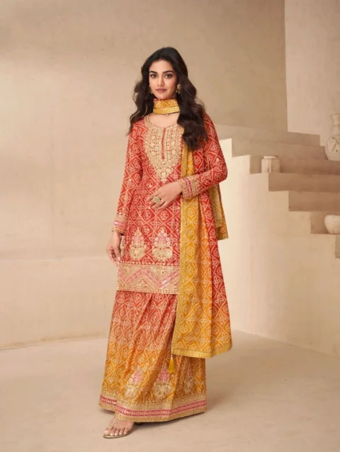 Kurti Plazo Set Chinon